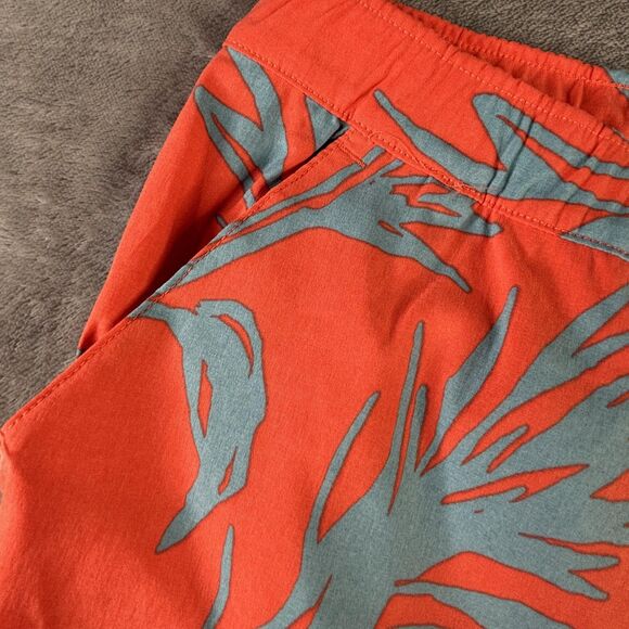 The North Face Shorts Womens 3X Orange Class V FlashDry Tropical Print NF0A81W2 - Picture 8 of 15